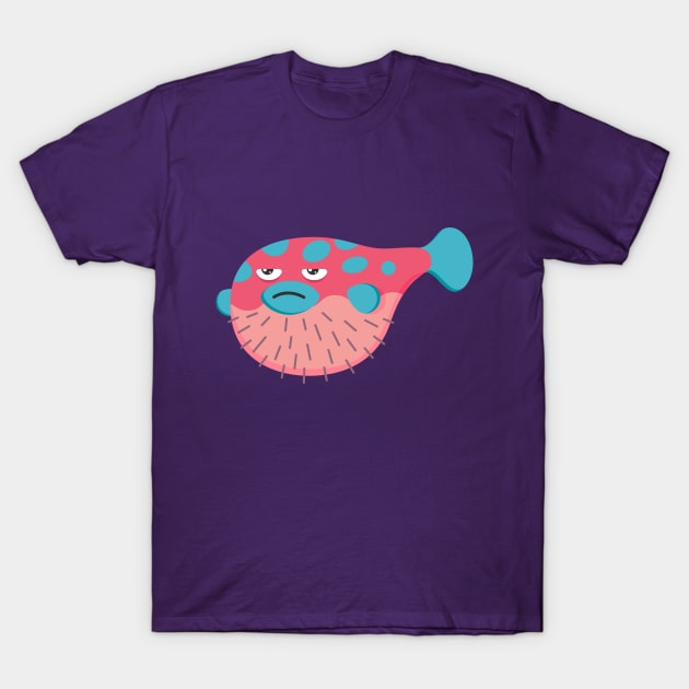 Grumpy Blowfish 2 (the Revenge!) T-Shirt by WakuWaku